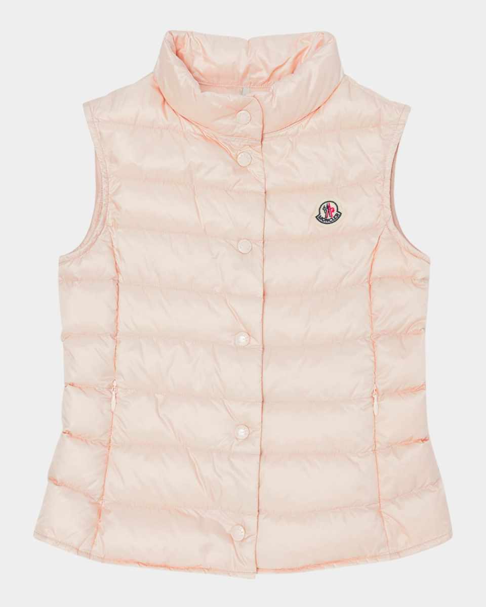 Girl's Liane Quilted Down Vest, Size 12-14